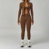 Ensemble Sport Femme Unbounded – 3 Pièces Sculptant Marron