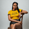 Crop Top “Sorry for Being So Hot, I’m Just Togolese” – Jaune/Noir