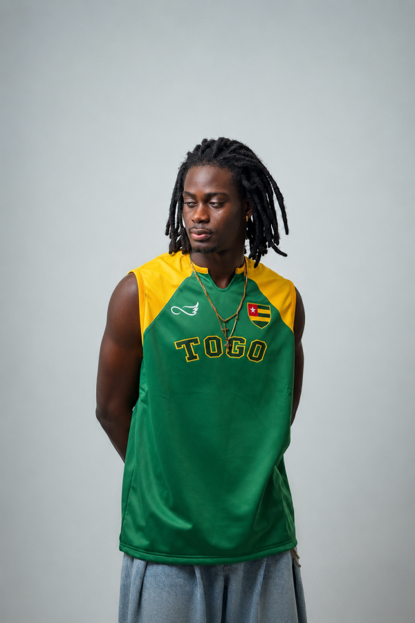 Débardeur Togo Vert & Jaune – Édition Nationale
