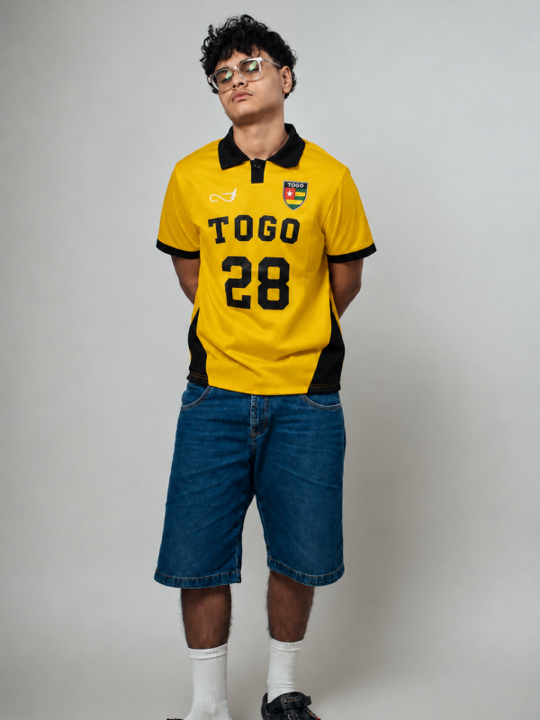 Polo TOGO 28 Jaune – Édition Supporter