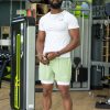 Short de Sport 2-en-1 Homme (vert pâle)Unbounded