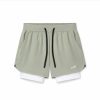 Short de Sport 2-en-1 Homme (vert pâle)Unbounded