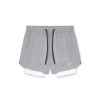 Short de Sport 2-en-1 Homme (gris perle)Unbounded