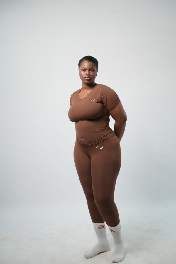 A7405616 Ensemble Yoga Marron Chocolat
