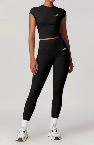 Ensemble Crop Top & Legging Taille Haute